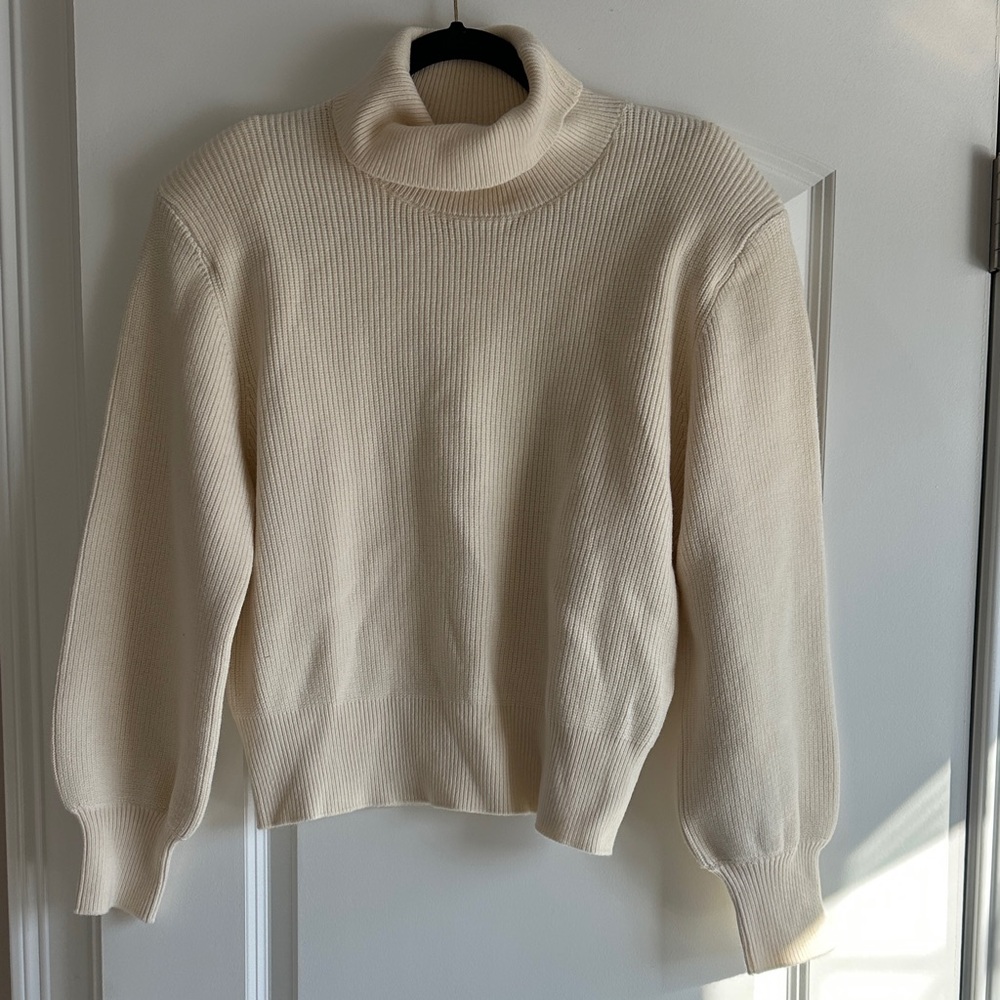 H&M Off-White Turtleneck Sweater